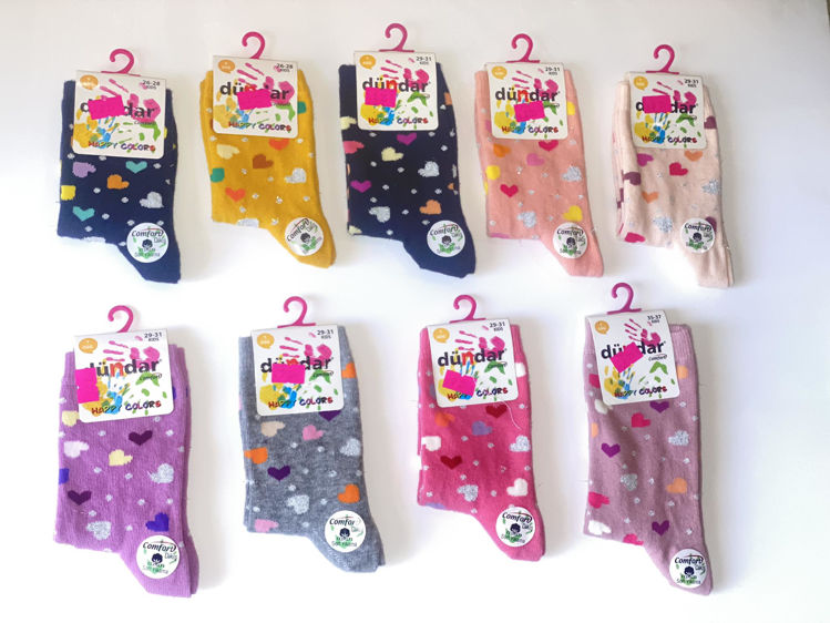 Picture of 5817-DUNDAR HAPPY COLORS WINTER WARM SOCKS GIRLS